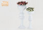 Εσωτερικό φίμπεργκλας επιτραπέζιων βάζων γαμήλιων κεντρικών τεμαχίων δοχείων λουλουδιών στιλπνό άσπρο