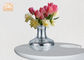 Διακοσμητικά ασημένια δοχεία λουλουδιών επιτραπέζιων βάζων κεντρικών τεμαχίων Polystone γυαλιού μωσαϊκών