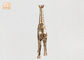 Μόνιμο χρυσό φύλλων Polyresin ζωικό ντεκόρ επιτραπέζιων αγαλμάτων γλυπτών ειδωλίων ζέβες