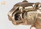Χρυσό φύλλων αλουμινίου εσωτερικό ντεκόρ ειδωλίων Polyresin ζωικό