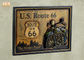 Οι κλασικές ΗΠΑ καθοδηγούν σημάδι μπαρ ντεκόρ τοίχων μοτοσικλετών ρητίνης 66 το ξύλινο πινακίδων τοίχων σημαδιών τοίχων