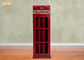 Βρετανικό MDF ραφιών αποθήκευσης γραφείου αποθήκευσης τηλεφωνικών θαλάμων παλαιό ξύλινο κόκκινο χρώμα ραφιών πατωμάτων
