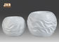 Στιλπνή άσπρη μορφή σφαιρών επιτραπέζιων βάζων κεντρικών τεμαχίων φίμπεργκλας κυματιστών σχεδίων